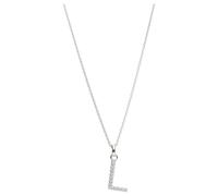 Smart Jewel - Kette Buchstabe L mit Zirkonia Steine, Silber 925 Ketten Silber Damen