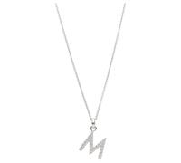 Smart Jewel Kette mit Anhänger »Buchstabe M mit Zirkonia Steine, Silber 925«