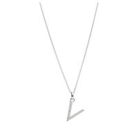 Kette Buchstabe V mit Zirkonia Steine, Silber 925 Smart Jewel Silber 001 (Artikelnummer: 4K884/90X001)