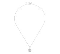 Kette mit Anhänger SMART JEWEL "Anhänger m. Zirkonia, Silber 925/-", weiß, Halsketten, Damen, 45cm, Silber 925 (Sterlingsilber) (84387648-0) weiß