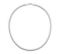 Smart Jewel Kette Kette Fantasiekette 4-kant diamantiert, massiv, Silber 925
