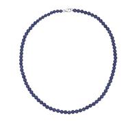 Silberkette SMART JEWEL "mit Edelsteinen oder Perlen, Silber 925", blau, Halsketten, Damen, 45cm, Silber 925 (Sterlingsilber) (43077855-0) blau