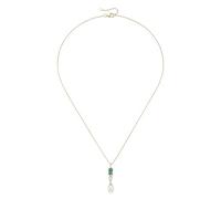 Smart Jewel Kette mit edlen Steinen und Süßwasser-Perle, Silber 925 45 cm