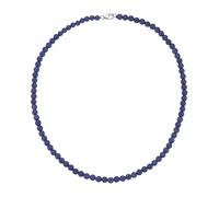 Silberkette SMART JEWEL "mit Edelsteinen oder Perlen, Silber 925", blau, Halsketten, Damen, 45cm, Silber 925 (Sterlingsilber), Silberkette (43077855-0) blau