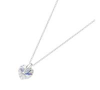 Smart Jewel Kette mit Kristall Stein in Herzform, Silber 925 43 cm Damen