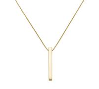 Smart Jewel - Kette mit Stäbchen-Anhänger, Silber 925 Ketten 1 ct Gold