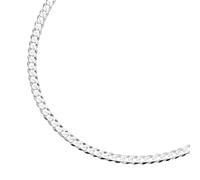 Smart Jewel Kette Panzerkette diamantiert, massiv, Silber 925 50 cm