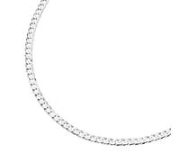 Smart Jewel Kette Panzerkette diamantiert, massiv, Silber 925 50 cm Damen