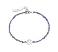 Armband LADY, silber (silber 925, silber 925), Armbänder, Damen, Silber 925 (Sterlingsilber)-Perlen, Silber 925 (Sterlingsilber), Perlen, Armkette (43751802-0) silber 925, silber 925