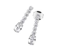 Smart Jewel - Ohrhänger mit Kristallsteinen, Silber 925 Ohrringe 1 ct Weiss