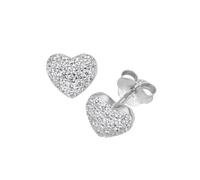 Smart Jewel Ohrstecker Herz Mit Zirkonia, Silber 925 Silber, Onesize 925 Sterling Silber