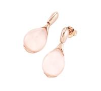 Smart Jewel Ohrstecker Rosenquarz, Tropfen, Silber 925 Onesize Damen