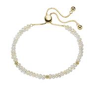 Smart Jewel Armband Mit Süßwasserperlen, Silber 925 Weiss, Onesize 925 Sterling Silber