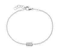 Smart Jewel - Armband Mittelteil rechteckig mit Zirkonia, Silber 925 Armbänder & Armreife 1 ct Silber