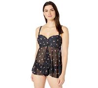 Smart & Sexy Damen Bandeau-Tankini, Übergröße, Voll Busted, Rüschen, Twist - Mehrfarbig - 95E