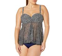 Smart & Sexy Damen Full Busted Ruffle Twist Bandeau Tankini Tankinioberteil, Süßwasserperle, 95 D