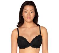 Smart & Sexy Damen Signature Lace Bra Push-Up-BH, Durchsichtig, schwarzer Farbton, 80D