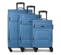 Smartbox Edition 04 4 Rollen Kofferset 3-teilig mit Dehnfalte blau