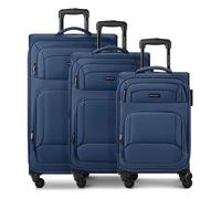 Kofferset SMARTBOX "Edition 04 4 Rollen Kofferset 3-teilig mit Dehnfalte", Herren, blau (royal), Polyester, Koffer-Sets (64245032-0) royal