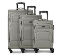 Smartbox Edition 04 4 Rollen Kofferset 3-teilig mit Dehnfalte grau