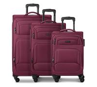 Smartbox Koffer Kofferset Edition 04 – 3-teilig, 4 Rollen, Dehnfalte, rot