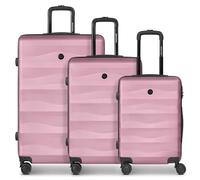Smartbox Hartschalen Koffer-Set 3-teilig für Damen & Herren | leichte & stabile Reise-Trolleys aus hochwertigem & robustem ABS-Material | 4-Doppelrollen & Zahlenschloss (Edition 03)