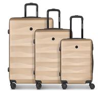 Smartbox Hartschalen Koffer-Set 3-teilig für Damen & Herren | leichte & stabile Reise-Trolleys aus hochwertigem & robustem ABS-Material | 4-Doppelrollen & Zahlenschloss (Edition 03)