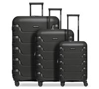 Smartbox Koffer Set 3-teilig Erweiterbar, Hartschalen Reisekoffer Set S M L, Leichtes Polypropylen, 4 Doppelrollen, TSA Schloss, Kofferset für Handgepäck & Check-in (Edition 01)
