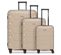 SMARTBOX Koffer Set 3-teilig Erweiterbar, Hartschalen Reisekoffer Set S M L | Leichtes Polypropylen, 4 Doppelrollen, TSA Schloss, Kofferset für Handgepäck & Check-in (Edition 01)
