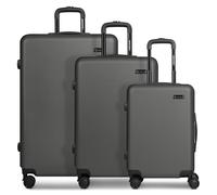 SMARTBOX Kofferset 3-teilig Hartschale ABS 4-Doppelrollen | Edition 05, 3er Set 41/61/101 L, Zahlenschloss, Leichte ABS-Hartschale
