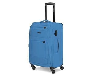 SMARTBOX Weichgepäck Check-in Koffer für Damen & Herren | Mittelgroßer Trolley 41 x 27 x 67 cm | 4 Rollen & Zahlenschloss | erweiterbar mit Dehnfalte leichte 3,1kg (Edition 04)