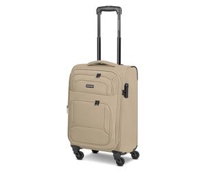 SMARTBOX Weichgepäck Kabinen-Koffer für Damen & Herren | Kleiner Cabin-Trolley 36 x 23 x 55 cm | 4 Rollen & Zahlenschloss | erweiterbar mit Dehnfalte | leichte 2,6 kg (Edition 04)