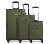Smartbox Weichgepäck Koffer-Set 3-teilig für Damen & Herren | leichte & stabile Reise-Trolleys, hochwertiges Softcase, 4 Rollen & Zahlenschloss |erweiterbar mit Dehnfalten (Edition 04)