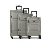 SMARTBOX Weichgepäck Koffer-Set 3-teilig für Damen & Herren | leichte & stabile Reise-Trolleys, hochwertiges Softcase, 4 Rollen & Zahlenschloss |erweiterbar mit Dehnfalten (Edition 04)
