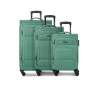 SMARTBOX Weichgepäck Koffer-Set 3-teilig für Damen & Herren | leichte & stabile Reise-Trolleys, hochwertiges Softcase, 4 Rollen & Zahlenschloss |erweiterbar mit Dehnfalten (Edition 04)