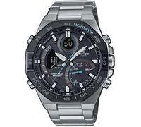 Smartwatch CASIO EDIFICE, silber (türkis, schwarz, silberfarben, silberfarben), Smartwatches, Herren, Smartwatch, Solaruhr,Armbanduhr,Herrenuhr,Stoppfunktion,Edelstahlarmband,Bluetooth (26223463-0) tü