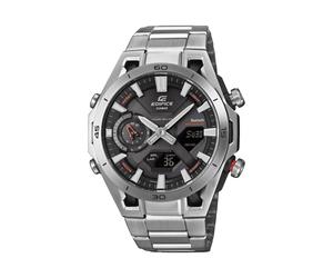 Smartwatch CASIO EDIFICE, silberfarbenschwarz, silberfarben, Smartwatches, Herren, Smartwatch, Solaruhr, Armbanduhr, Herrenuhr, Hand Moving Funktion, Neo-Display (31793718-0) silberfarbenschwarz, silb