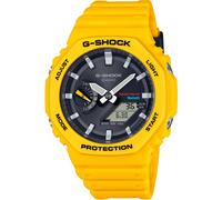 Smartwatch CASIO G-SHOCK "GA-B2100", gelb (gelb, schwarz, gelb), Smartwatches, Herren, Smartwatch, Solaruhr, Armanduhr, Herrenuhr, Bluetooth, bis 20 bar wasserdicht (64232155-0) gelb, schwarz, gelb