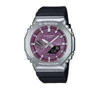 Smartwatch CASIO G-SHOCK "GBM-2100A", schwarz, beere, silberfarben, schwarz, Smartwatches, Herren, Smartwatch, Armbanduhr, Herren,Bluetooth, Solarbetrieb, Flight Log Memory (50620225-0) schwarz, beere