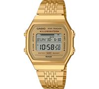 Smartwatch CASIO VINTAGE, gold (gelbgoldfarben, gelbgoldfarben), Smartwatches, Smartwatch, Armbanduhr, Herrenuhr, Damenuhr, Bluetooth,Stoppfunktion,Schrittzähler (39628447-0) gelbgoldfarben, gelbgoldf
