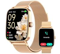 Smartwatch Damen, 1.85" Smart Watch mit Telefonfunktion, Fitnessuhr Damen mit Pulsuhr Schlafmonitor SpO2, 110 Sportmodi Fitness Tracker, IP68 Wasserdicht Schrittzähler Sportuhr für Samsung/iOS/Android