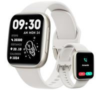 Smartwatch Damen Herren mit Telefonfunktion, 1,85" Smart Watch Fitnessuhr, 110+ Sportmodi, Herzfrequenz/SpO2, Fitness Tracker Schrittzähler Armbanduhr, 10 Tage Akku, 3ATM wasserdicht, iOS/Android