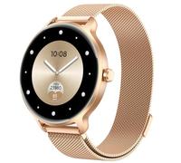 Smartwatch Damen Rund, 1.27" AMOLED Smart Watch mit Telefonfunktion, Fitnessuhr mit Pulsuhr Schlafmonitor Schrittzähler, 120+ Sportmodi Sportuhr IP68 Wasserdicht, Uhren Damen für Samsung iOS Android