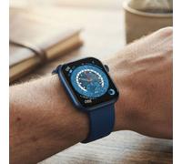 Smartwatch Fitnessuhr für Herren & Damen, blau: Blutdruck, Herzfrequenz, Blutsauerstoff und Anruffunktion - AMOLED Display für Alltag & Sport