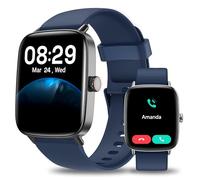 Smartwatch Herren Damen, 1.85" Smart Watch mit Telefonfunktion, Fitnessuhr mit Pulsuhr Schlafmonitor SpO2, 110 Sportmodi Fitness Tracker,IP68 Wasserdicht Schrittzähler Sportuhr für Samsung/iOS/Android