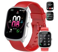 Smartwatch Herren Damen, 1,95" HD Gebogener Bildschirm Smart Watch, mit Bluetooth Anrufe, Pulsmesser/Schlafmonitor, 112+ Sportmodi Fitnessuhr, IP68 Wasserdicht Schrittzähler Sportuhr für Android iOS