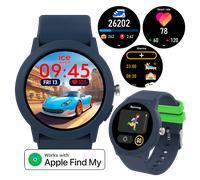 Smartwatch ICE-WATCH, blau (blau, blau), Smartwatches, Kinder, Smartwatch, Armbanduhr, Kinderuhr, Silikonarmband, Bluetooth, digital (34514449-0) blau, blau