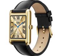 Smartwatch ICE-WATCH, gold (schwarz, schwarz), Smartwatches, Damen, Smartwatch, Armbanduhr, Damenuhr, Lederarmband, Bluetooth, digital (10917151-0) schwarz, schwarz