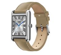 ICE-WATCH - Ice smart TKS 2.0 Silver Taupe Grain - Silbergraue Damenuhr mit Lederarmband - 025622 (1.41 Zoll / 32mm) - Smartwatch, Aufzeichnung von körperlicher Aktivität und Gesundheitsdaten