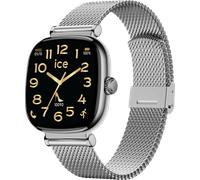 Smartwatch ICE-WATCH, silber (silberfarben, silberfarben), Smartwatches, Damen, Smartwatch, Armbanduhr, Damenuhr, Lederarmband, Bluetooth, digital (21907804-0) silberfarben, silberfarben